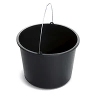 Wiadra i kastry budowlane - Wiadro budowlane Bucket 12 l czarne - miniaturka - grafika 1