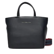 Torebki damskie - Torebka Tommy Hilfiger Th Logotape Mini Tote AW0AW17694 Granatowy - miniaturka - grafika 1