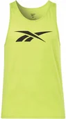 Koszulki męskie - REEBOK - BOKSERKA MĘSKA - GS VECTOR TANK H49676 koszulka limonkowa - miniaturka - grafika 1