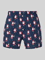 Majtki męskie - Bokserki ze wzorem na całej powierzchni i elastycznym pasem - miniaturka - grafika 1