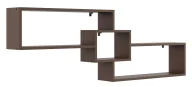 Półki do salonu - Minimalistyczna półka wisząca wenge D2-R19 - miniaturka - grafika 1
