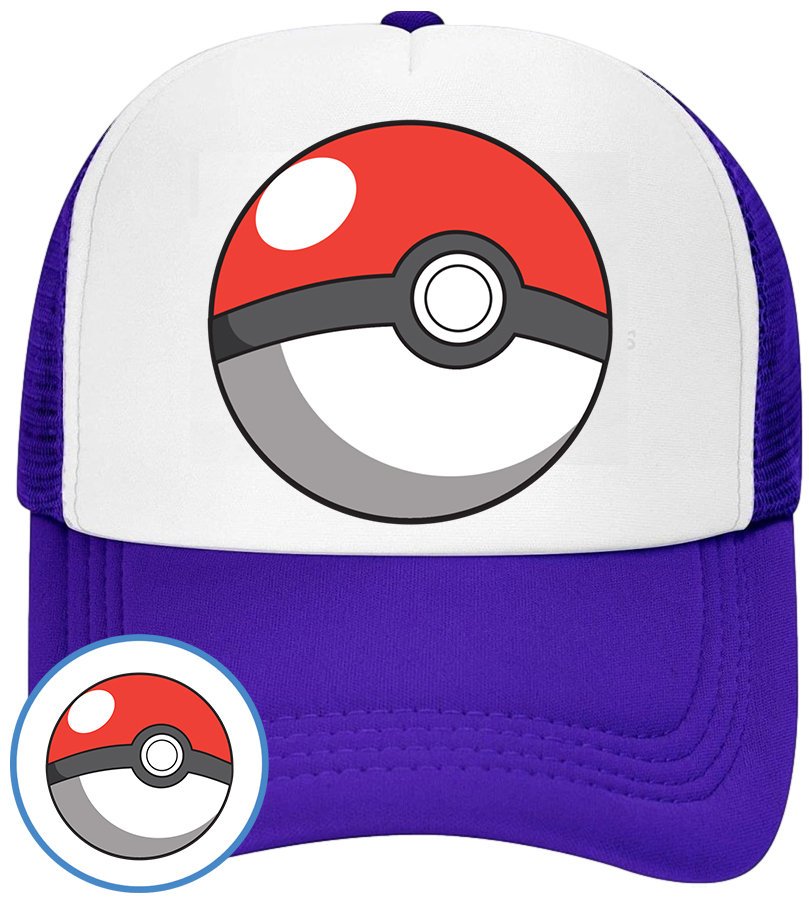 CZAPKA Z DASZKIEM POKEMON PIKACHU DLA DZIECI SIATKA