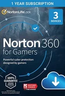Programy antywirusowe - Norton 360 for Gamers (PC, Android, Mac, iOS) 3 Devices, 1 Year - Symantec Key - EUROPE - miniaturka - grafika 1