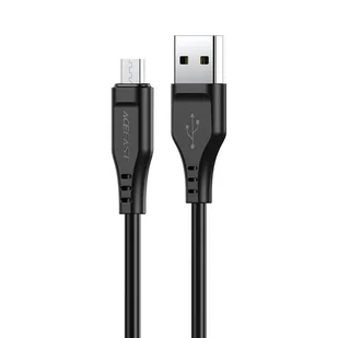 Acefast Kabel USB - micro USB 1,2m, 2,4A czarny (C3-09 black) C3-09-A-M black - Kable USB - miniaturka - grafika 1