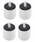 Lampy ogrodowe - Zestaw 4x Lampa Solarna LED Świeca Ogrodowa Efekt Płomienia Czujnik Zmierzchu - miniaturka - grafika 1