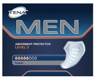 TENA MEN SUPER level 3 Wkłady anatomiczne dla mężczyzn 20 szt. - Wkładki higieniczne - miniaturka - grafika 4