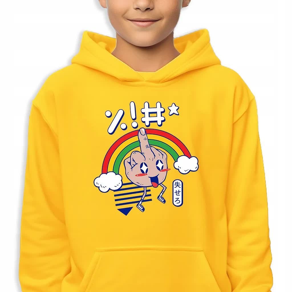 Bluza Dziecięca Z Kapturem 128 Cm Rainbow Wysoka Jakość Mix Wiele Wzorów