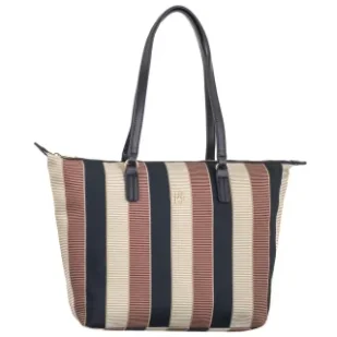 Torba Poppy Tote Stripe AW0AW16446 AEG (TH1176-a) Tommy Hilfiger - Torebki damskie - miniaturka - grafika 1