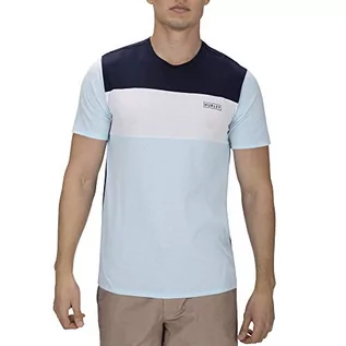 Koszulki męskie - Hurley M Dri-fit Blocked S/S buty męskie, niebieski, s - grafika 1