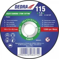 Tarcze do pił - Dedra Tarcza do cięcia F13412 115 x 1.5 x 22.2 mm do kamienia F13412 - miniaturka - grafika 1