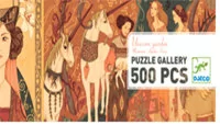 Djeco Puzzle tekturowe Dama z jednorożcem - Puzzle - miniaturka - grafika 1