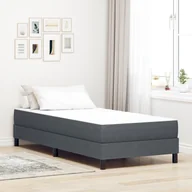 Materace - vidaXL Materac kieszeniowy ciemnoszary średni 80x200x20 cm materiał - miniaturka - grafika 1