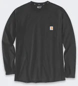 Koszulki męskie - Koszulka Carhartt Force Midweight Pocket BLACK - miniaturka - grafika 1