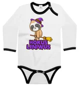 Body dla niemowląt - Body dziecięce Hokus Leniwus Leniwiec Wiedźma Na Miotle Halloween 98/104 - miniaturka - grafika 1