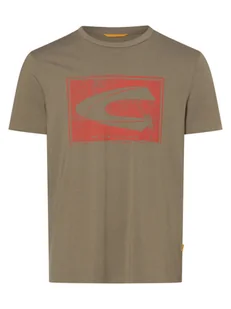 Camel Active Koszulka męska Mężczyźni Bawełna zielony nadruk, M - Koszulki męskie - miniaturka - grafika 1