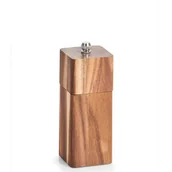 Pojemniki na przyprawy - ZELLER Młynek do soli i pieprzu ręczny 13 x 5 cm drewno akacjowe ZELLER 25567z - miniaturka - grafika 1