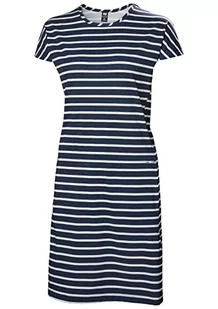 Helly Hansen Damska letnia sukienka W Thalia 2.0, granatowa w paski, 2XL, Granatowe paski, XXL - Sukienki - miniaturka - grafika 1