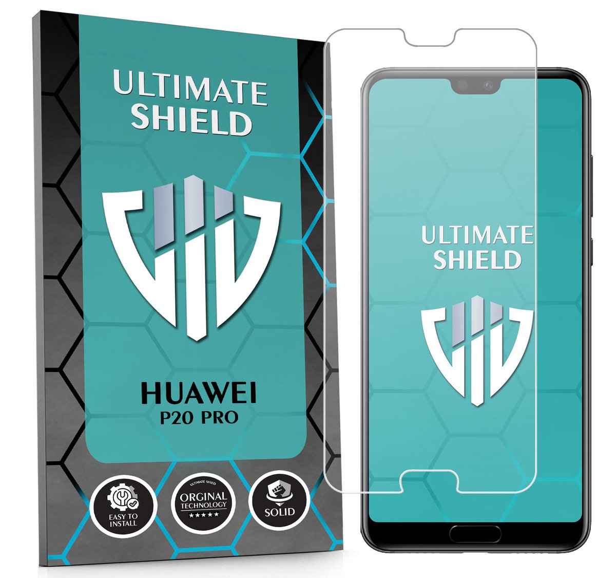 WZMOCNIONE SZKŁO OCHRONNE SZYBKA SZKIEŁKO NA EKRAN DO HUAWEI P20 PRO