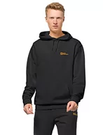 Bluzy męskie - Jack Wolfskin Męska Bluza z kapturem Essential, czarna, M - miniaturka - grafika 1