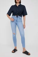 Spodnie damskie - Wrangler jeansy HIGH RISE SKINNY BEACH BABY damskie high waist - miniaturka - grafika 1