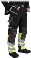 Odzież robocza - Spodnie ochronne do pasa czarno-zółto-szary roz.52 - miniaturka - grafika 1