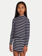 Bluzki damskie - Tommy Hilfiger Bluzka KG0KG08174 Granatowy Regular Fit - miniaturka - grafika 1