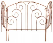 Ogrodzenia - Płotek Rdzawy Parawan Ogrodowy Palisada Metalowa - miniaturka - grafika 1