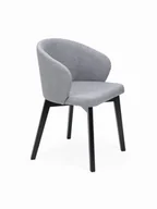 Krzesła - Flavio 5 krzesło tapicerowane tkanina do wyboru nogi czarne - miniaturka - grafika 1