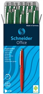 Schneider długopis biurowy M końcówka zielony opakowanie 20 szt. - Długopisy - miniaturka - grafika 1