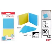 Etykiety samoprzylepne i bloki etykiet - Karteczki samoprzylepne przezrocz 75x75mm 2x30szt - miniaturka - grafika 1