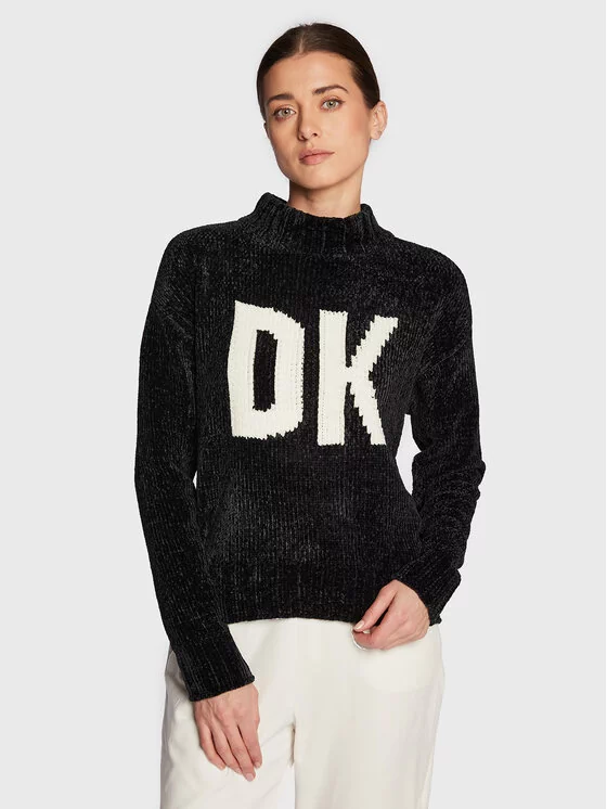 DKNY Sweter P2MS7332 Czarny Regular Fit - Ceny i opinie na Skapiec.pl