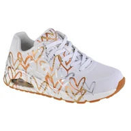 Buty trekkingowe damskie - Buty na co dzień damskie SKECHERS UNO METALLIC LOVE eko skóra - miniaturka - grafika 1