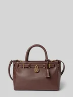 Torebki damskie - Torba z uchwytami z naturalnej skóry bydlęcej - miniaturka - grafika 1