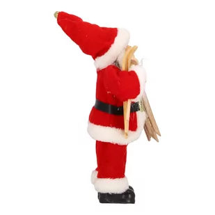 Mikołaj pluszowy czerwony 30 cm - Ozdoby bożonarodzeniowe - miniaturka - grafika 3