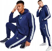 Dresy męskie - MĘSKI KOMPLET BLUZA+ SPODNIE BAWEŁNA CIEPŁY DM6838 GRANAT r. M - miniaturka - grafika 1