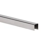 Listwy i profile - Inox Profil U gładki 1000 x 20 x 20 x 1 mm kolor naturalny - miniaturka - grafika 1