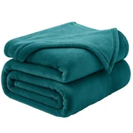 Koce - MIĘKKI KOC 130x170 CORAL NARZUTA ŁÓŻKO FOTEL KANAPĘ PLED PUSZYSTY MORSKI - miniaturka - grafika 1