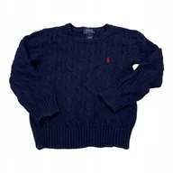 Moda i Uroda OUTLET - Sweter dziecięcy Ralph Lauren granatowy 110 (5 lat) - miniaturka - grafika 1