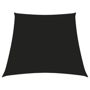 vidaXL Trapezowy żagiel ogrodowy, tkanina Oxford, 3/4x3 m, czarny 135792 - Parasole ogrodowe - miniaturka - grafika 1