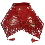 Obrusy i serwetki - Bieżnik w kwiaty i świece z chwostem 38 x 148 cm - miniaturka - grafika 1