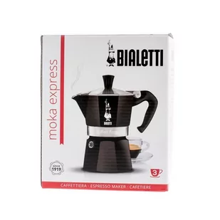 Bialetti Kawiarka Moka Express 3 filiżanki Czarna 5590-uniw - Zaparzacze i kawiarki - miniaturka - grafika 2