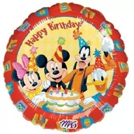 Urodziny dziecka - Amscan Balon foliowy "Happy Birthday Mickey i Przyjaciele", 18" CIR 0922302 - miniaturka - grafika 1