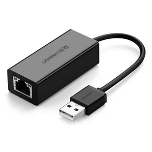 UGREEN Ugreen adapter sieciowy ethernet USB 2.0 na RJ45 Fast Ethernet, 10/ 100 Mbps, kompatybilny z Windows 10/ 8.1 / 8/7 / Vista / XP, Mac OSX 10,5, Linux Kernel, Wii, Wii U, Chrome OS, czarny 20254 - Adaptery i przejściówki - miniaturka - grafika 1