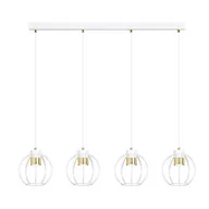 Lampy sufitowe - Lampa - cztery druciane klosze zwisające z listwy 1224/4 z serii AJAX - miniaturka - grafika 1