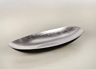 Witek Home Witek Home Salaterka plastikowa 30cm srebrna 148119 - Miski i półmiski - miniaturka - grafika 1