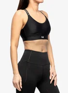 Bielizna sportowa damska - Biustonosz Under Armour Infinity Mid Covered Sports Bra – black/white - miniaturka - grafika 1