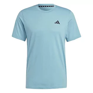 Koszulki męskie - adidas T-shirt męski (Short Sleeve) Tr-Es Fr T, Preloved Blue/Black, IC7447, XS - grafika 1