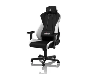 Nitro Concepts S300 Gaming Czarno-Biały (NC-S300-BW) - Fotele gamingowe - miniaturka - grafika 1