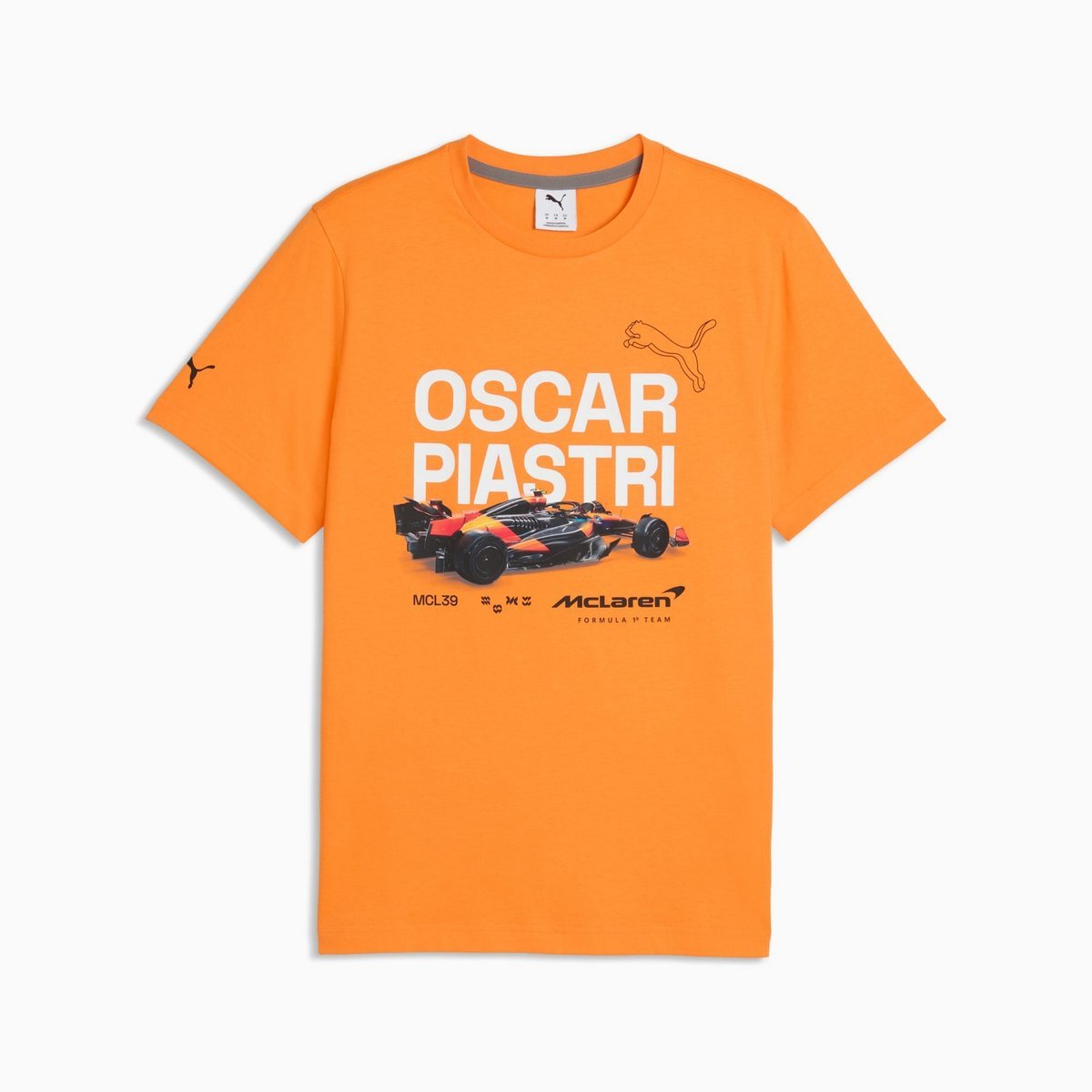 Koszulka męska Puma MCLAREN RACING DRIVER pomarańczowa 63745203 r L