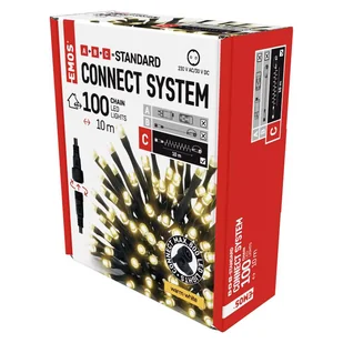 Oświetlenie świąteczne łańcuch 100 LED 10m ciepła biel, IP44 (bez zasilacza) - Oświetlenie świąteczne - miniaturka - grafika 5